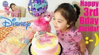 Kids' Indoor Playground and Trip to Disney Store. Happy 3rd Birthday Aleida! Fun Toy Channel