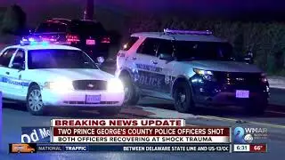 Police investigating two officers shot in Prince George's County