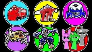 KUMPULAN MONSTER !! Giant Ball Eater, Infected Sky, Wilson Chuggington, Incredibox Sprunki, Moondrop