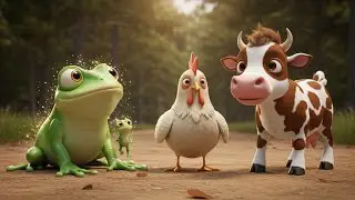 Baby Frog, Hen & Baby Cow 🐸🐔🐮 | Kids Fantasy Song | Learn Friendship with Gentle Farm Fun