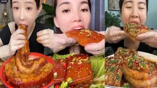 ASMR Braised Pork Belly • Super Soft & Sticky Sounds (No Talking)