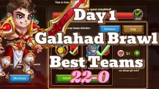 Best Team Galahad Hero Brawls Day 1 | Hero Wars: Dominion Era
