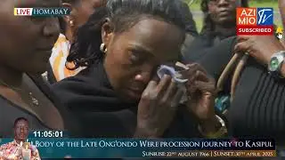 STANDSTILL as body of the late Ong'ondo Were arrives in Homabay, residents overwhelmed with grief
