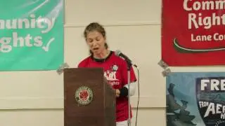 Mari Margil of CELDF speaks in Eugene OR, January 12, 2017