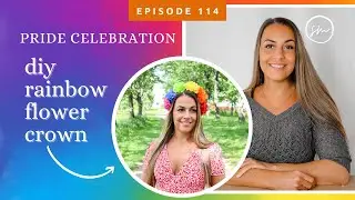Rainbow Flower Crown | Pride Celebration | DIY Flower Crown | Flower Crown Tutorial Faux Flowers