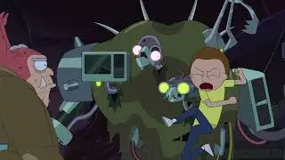 Rick and Morty 8x09 - Rick's Robots Kill Morty's Son Junior - Scene | Season 8 Episode 9 Review