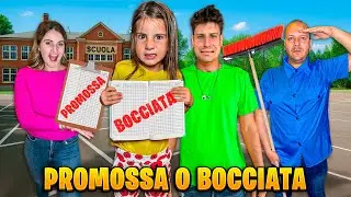 PROMOSSA O BOCCIATA? AURORA SCOPRE CHE VIENE BOCCIATA L'ULTIMO GIORNO DI SCUOLA CON PAPÀ MIKE!