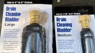 Как использовать мочевой пузырь для прочистки канализации Harbor Freight.