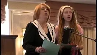 Meghan Ross and her Mom sings 