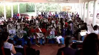 Mbale School brass band - All about that bass (no treble)
