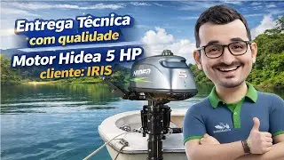 Entrega T&eacute;cnica com qualidade Motor Hidea 5 HP cliente: IRIS