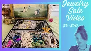 Jewelry Sale Video: Vtg Costume Jewelry, Crystal, Carolee, Monet, Hobe, Trifari, Alva #jewelrysale