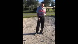How to hit a proper bunker shot. Great tip!