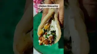 Chicken Shawarma Recipe 👆 | Garlic Sauce | Pita Bread Recipe ✨😍 #shorts #youtubeshorts #ramadan