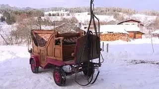 La Place du Village : Autour des traineaux à Megève