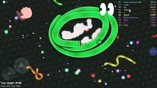 i got to the 1st position in slither.io