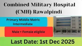 Army Hospital CMH Jobs 2025 | Latest Government Jobs in Punjab | Apply Now