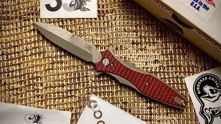Rick Hinderer Maximus Bayonet Grind Tri-Way Working Finish Red G10 CPM-20CV