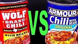 Какой консервированный чили лучше купить: Wolf Brand или Armour с фасолью? Обзоры еды на FoodFights