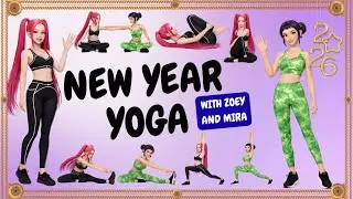 New Year Kids Duo yoga poses | Best partner yoga poses with Zoey & Mira - Kpop demon Hunters