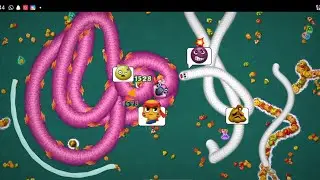 🐍wormsZone.io ❤001Slither snake top 01/Best world record snake Epic cacing #Wormzoneio#wormszone#v🐛🐍
