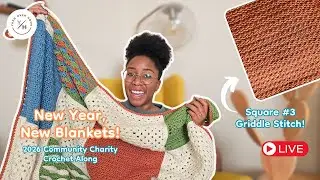 2026 New Year, New Blankets Charity CAL!! Square 3!✨🧶 | Jan 17, 2026  #livestream