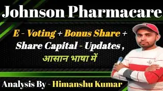 Johnson pharmacare share latest news | Johnson pharma bonus | Future Of India