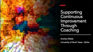 Supporting Continuous Improvement Through Coaching