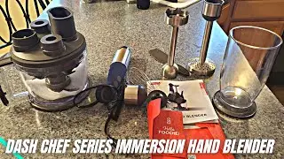 Dash Chef Series Immersion Hand Blender Review & How To Use | 5 Speed Stick Blender