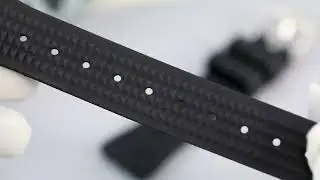 FKM Rubber Waffle Watch Strap 20mm 22mm Fluororubber Strap Universa