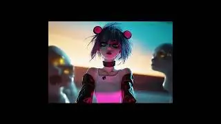 AI digital girl is generated using Midjourney and lumalabs #ai #art #animation #anime