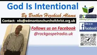 God Is Intentional