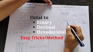 Octal to Decimal, Binary & Hexadecimal (Hindi) | Number system conversion | Digital electronics