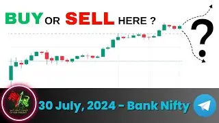 Will YOU BUY OR SELL HERE ? 30 July, 2024 - Bank Nifty