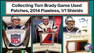 Collecting Game Used Patch Cards, 2014 Flawless, 1/1 Shields | Tom Brady, Peyton Manning