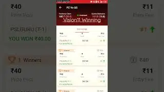 VISION11 WINNING PROOF