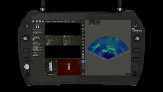 Sentinus ROV Controller View with Integrated Sonar