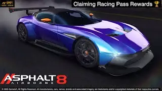 Claiming Racing Pass Season Rewards (Aston Martin Vulkan) | Asphalt 8 🏆
