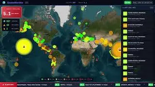 🔴 LIVE 24/7 - Real-Time Earthquake Monitor | Global Seismic Activity | #earthquake #live