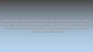What does Associate mean?