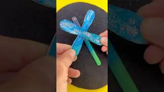 Проще Простого 🦋Стрекоза Из Палочек От мороженного  #поделки #craftsforkids #easycraft
