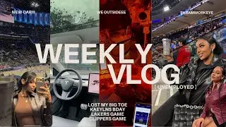 Vlog!  NEW CAR! lost my toenail + Lakers game + Kaelyn Bday & more!