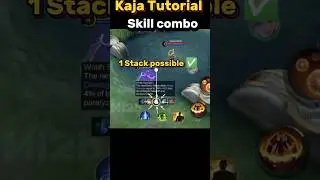Kaja skill combo Tutorial mobile legends #ml2b #tutorial #shorts #kajamobilelegends #kajamlbb