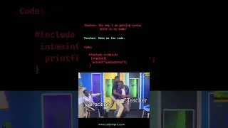 Funny Way to Deal With Syntax Error 