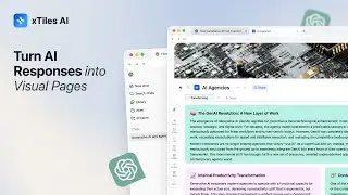 Turn AI Responses into Visual Pages