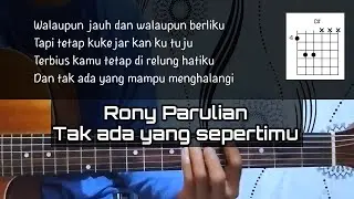 Rony parulian - Tak ada yang sepertimu chord gitar cover #chordtakadayangsepertimu #chordgitar 
