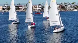 2025 Christmas Fun Run   Race 5   Club Soling downwind leg