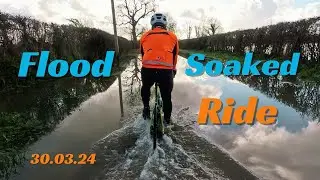 Cycling through flood stretches in Dorset 30.03.24