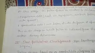 Pollen development msc botany notes 401 #msc #mscbotany