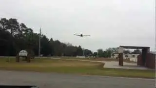 Plane pilot shows off